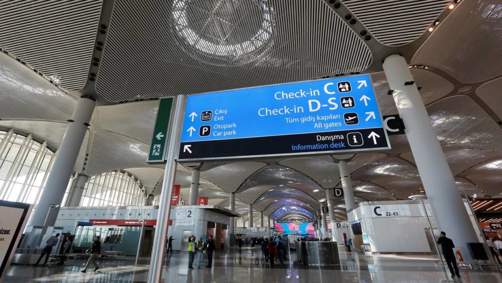 FILE PHOTO: A terminal of the Istanbul's new airport is pictured prior to the official opening ceremony